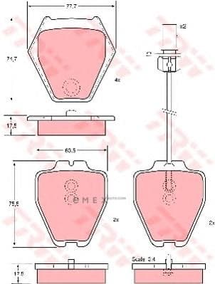 OEM PAD KIT, DISC BRAKE GDB1381