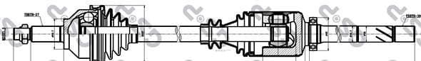 OEM DRIVE SHAFT ASSY 244013