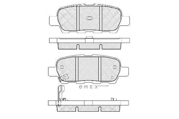 OEM PAD KIT, DISC BRAKE 5580077K02