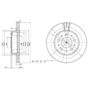 OEM BRAKE DISC (DOUBLE PACK) BG2425