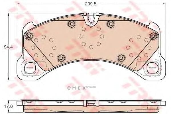 OEM PAD KIT, DISC BRAKE GDB2004