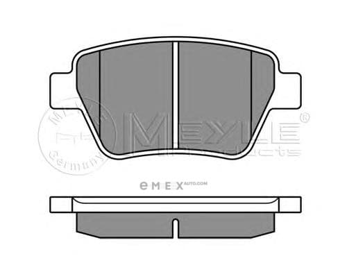 OEM PAD KIT, DISC BRAKE 0252456317