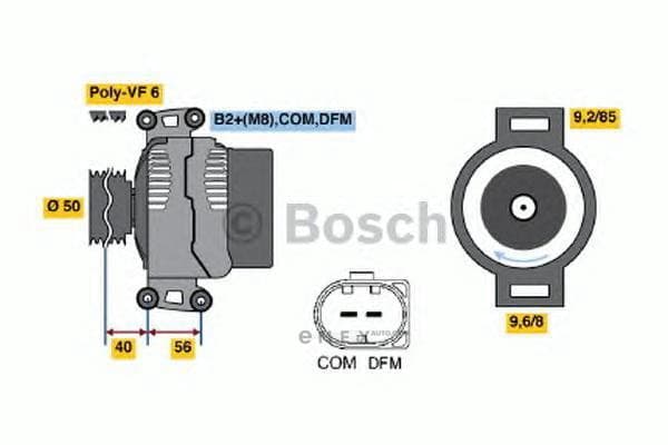 OEM DREHSTROMLICHTMASCHINE I.A. 0986048550