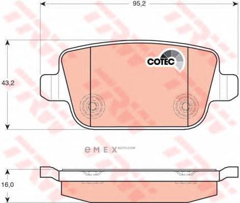 OEM BRAKE PAD SET/DISC BRAKE GDB1708