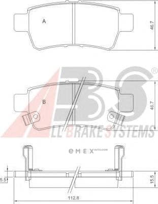 OEM Brake Pads/ABS 37628