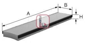 OEM FILTER ASSY, CABIN AIR S3016C