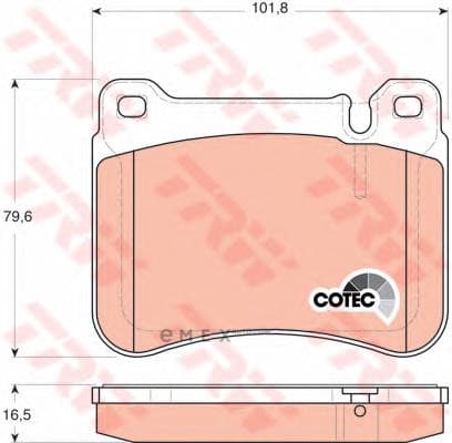 OEM BRAKE PAD SET/DISC-W203/S203 GDB1693