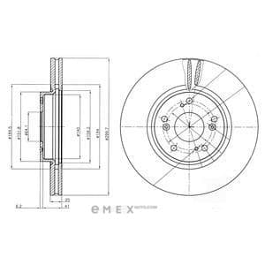 OEM BRAKE DISC (DOUBLE PACK) BG3978