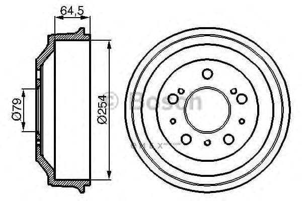 OEM BREMSTROMMEL 0986477098