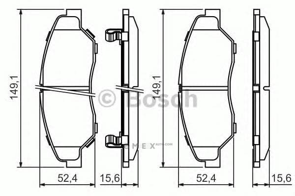 OEM BREMSBELAG 0986424696