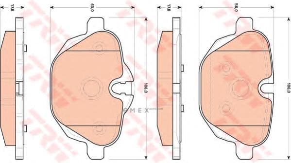 OEM PAD KIT, DISC BRAKE GDB1840