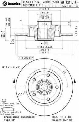 OEM 08B39117