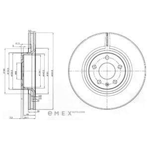 OEM BRAKE DISC (DOUBLE PACK) BG3939