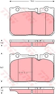 OEM SHOE KIT, DRUM BRAKE GDB3226