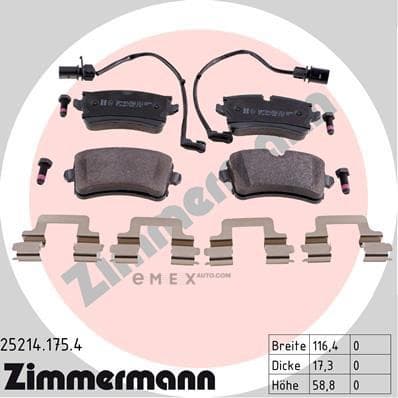 OEM PAD KIT, DISC BRAKE 252141754