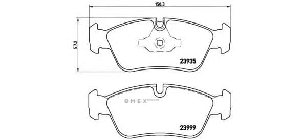 OEM BRAKE PAD FRT-3(E90/E91) P06035