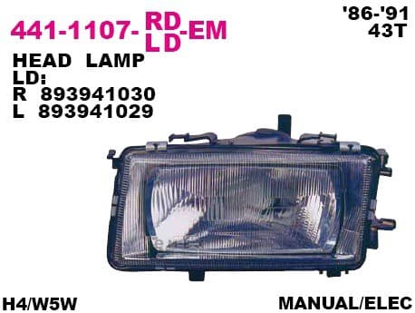 OEM HEADLAMP ASSY 4411107LLDEM