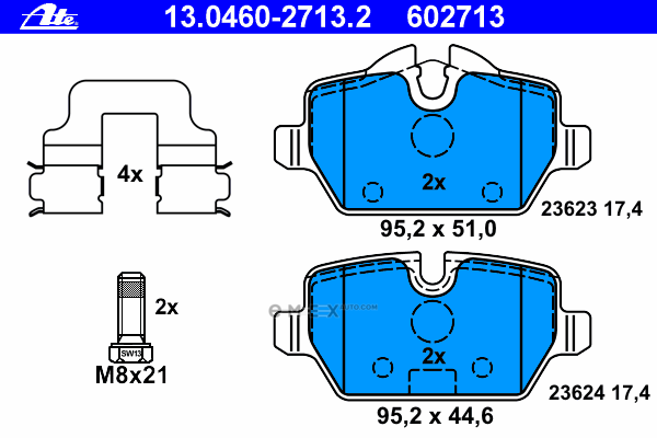 OEM PAD KIT, DISC BRAKE 13046027132