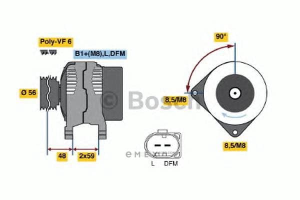 OEM DREHSTROMGENERATOR I.A. 0986045390