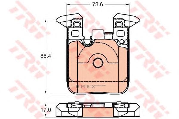 OEM PAD KIT, DISC BRAKE GDB2028