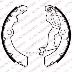 OEM BRAKE SHOE AXLE SET LS2045