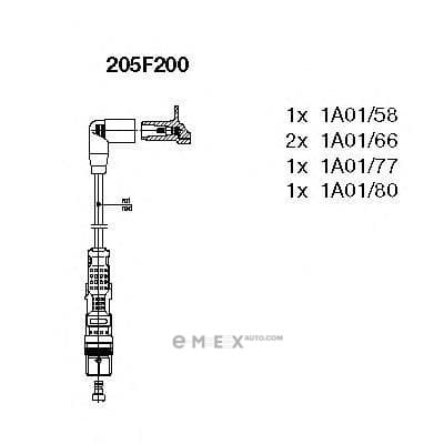 OEM WIRES FOR SPARK PLUGS 205F200