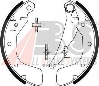 OEM SHOE KIT, DRUM BRAKE 8885