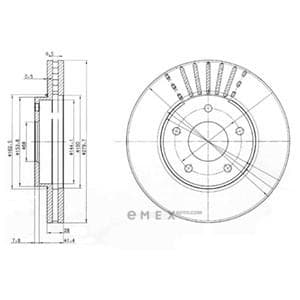 OEM BRAKE DISC (DOUBLE PACK) BG3816