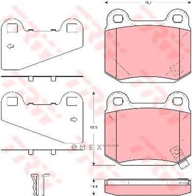 OEM PAD KIT, DISC BRAKE GDB3350