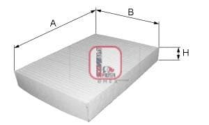 OEM FILTER ASSY, CABIN AIR S3011C