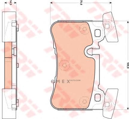 OEM PAD KIT, DISC BRAKE GDB1856