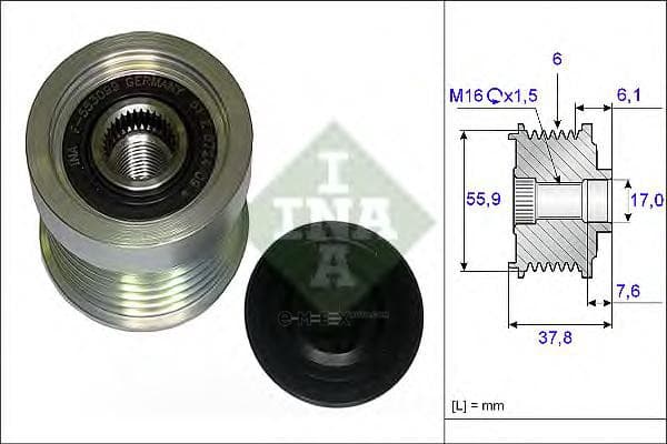 OEM PULLEY ASSY 535007210