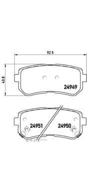 OEM Brake Pad Set, disc brake P30046