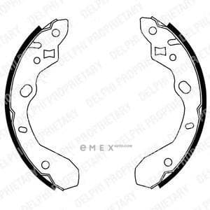 OEM BRAKE SHOE AXLE SET LS1855