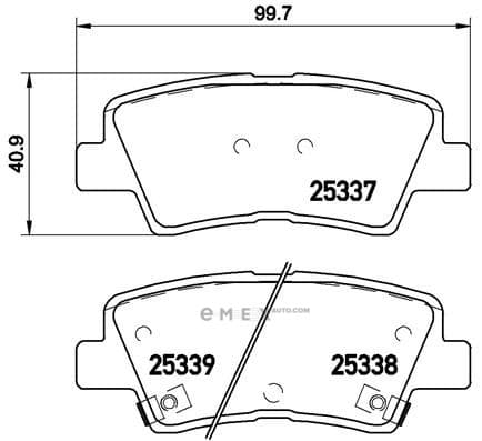 OEM PAD KIT, DISC BRAKE P30067