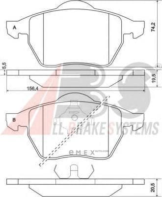 OEM PAD KIT, DISC BRAKE 36898