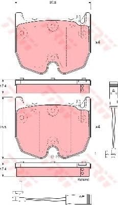 OEM PAD KIT, DISC BRAKE GDB1599