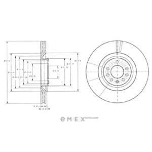 OEM BRAKE DISC (SINGLE PACK) BG9098