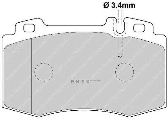 OEM PAD KIT, DISC BRAKE FDB1661