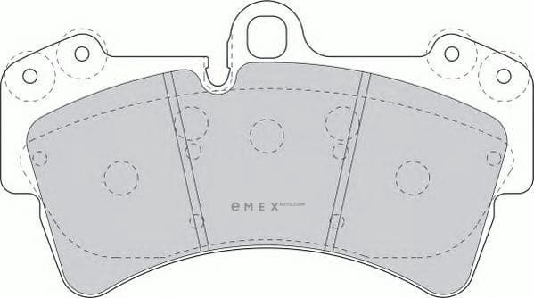 OEM PAD KIT, DISC BRAKE FDB1626