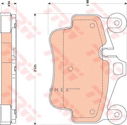 OEM PAD KIT, DISC BRAKE GDB1836