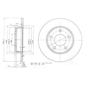 OEM BRAKE DISC (DOUBLE PACK) BG3671