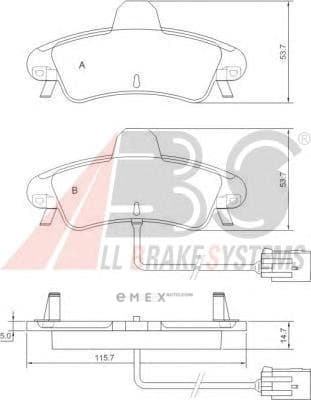 OEM Brake Pads/ABS 37498