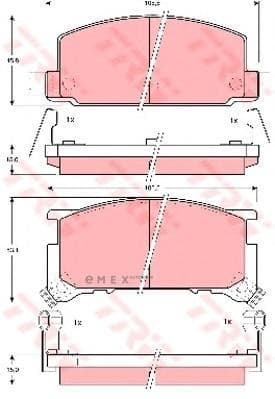 OEM BRAKE PAD FRONT GDB898