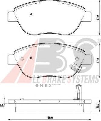 OEM Brake Pads/ABS 37564