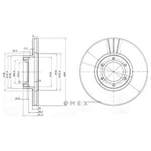 OEM BRAKE DISC (DOUBLE PACK) BG3553