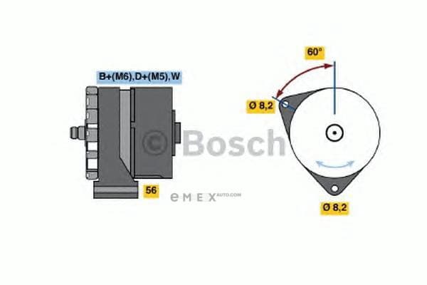 OEM DREHSTROMLICHTMASCHINE I.A. 0986037890