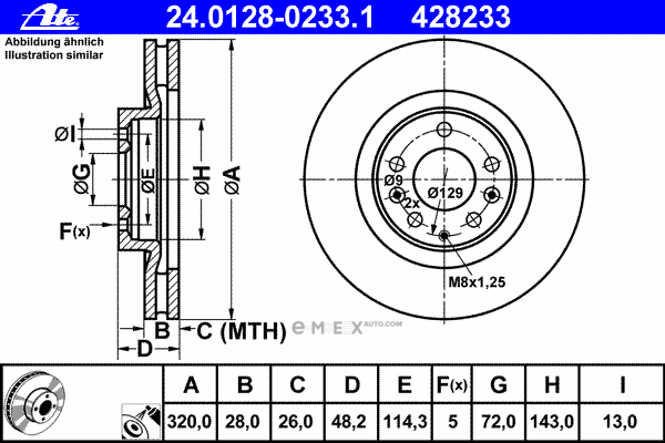 OEM BRAKE ROTOR 24012802331