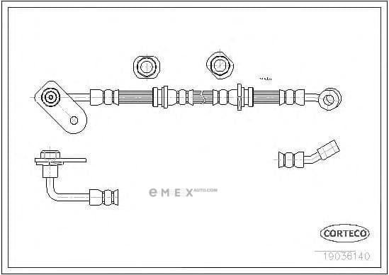 OEM HOSE ASSY, WINDSHIELD WASHER 19036140