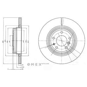 OEM BRAKE DISC (DOUBLE PACK) BG3213